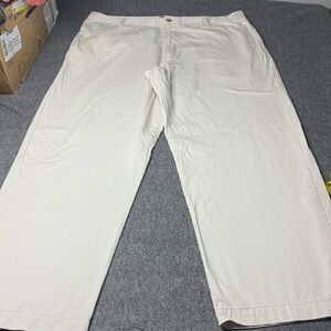 Chaps Flat Front Khaki Pants Size 42x31